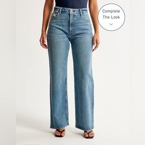 Curve love 90s ultra high rise straight jeans